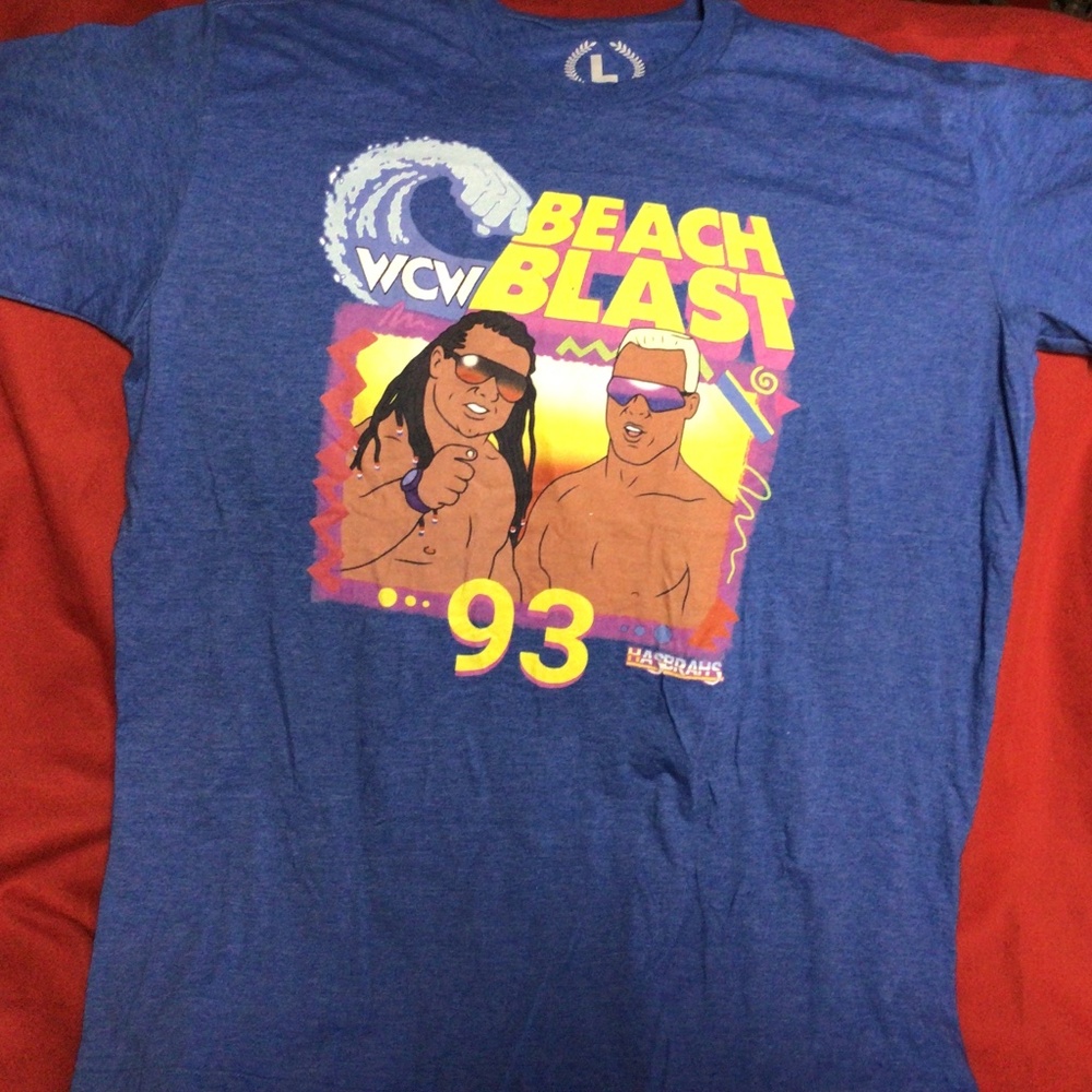 WCW Beach Blast wrestling promo tshirt